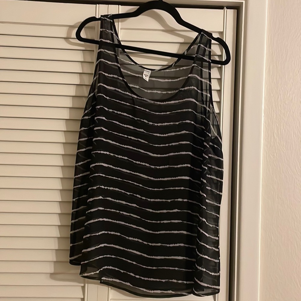Stripes Sheer Tank